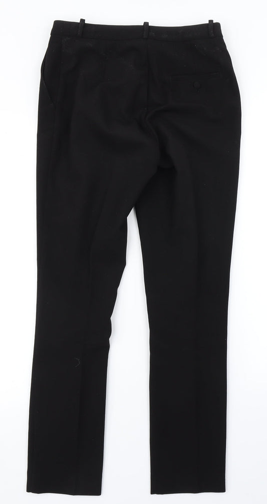 H&M Womens Black Dress Pants Trousers Size 6 L28 in