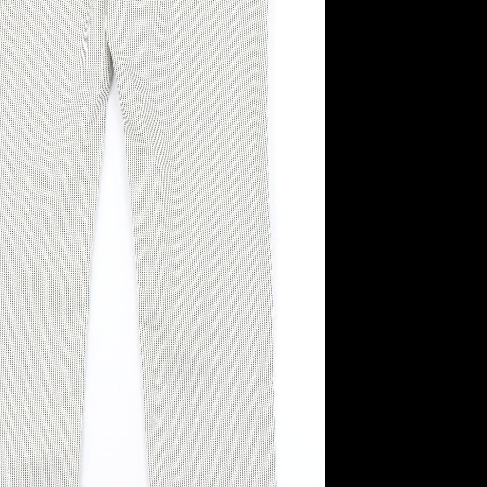 Soon Womens White Polka Dot Skinny Jeans Size 10 L30 in