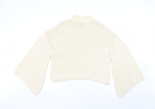Topshop Womens Beige Pullover Jumper Size 8