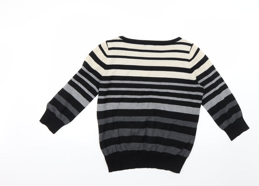 the collection Womens Multicoloured Striped Pullover Jumper Size 16