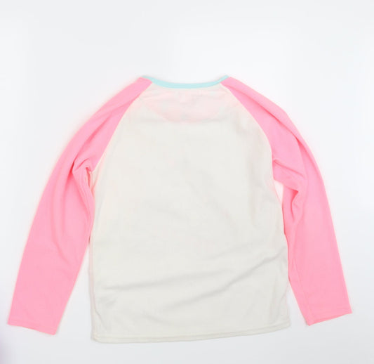 Primark Girls White Pullover Jumper Size 11-12 Years - Unicorn