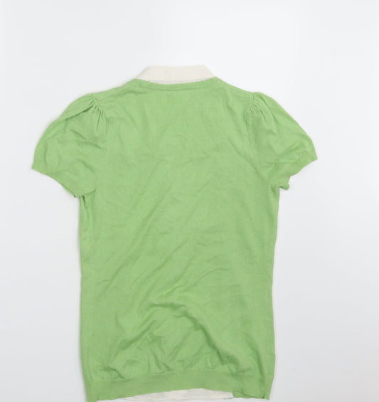 NEXT Womens Green Knit Pullover Jumper Size 8