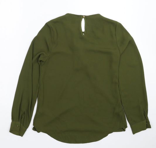 New Look Womens Green Basic Blouse Size 8