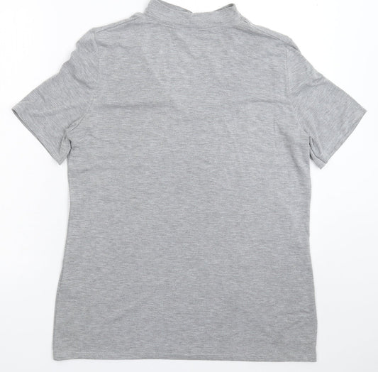 Dorothy Perkins Womens Grey Basic T-Shirt Size 14