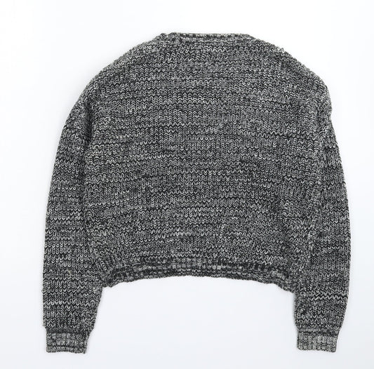New Look Girls Grey Knit Pullover Jumper Size 14-15 Years
