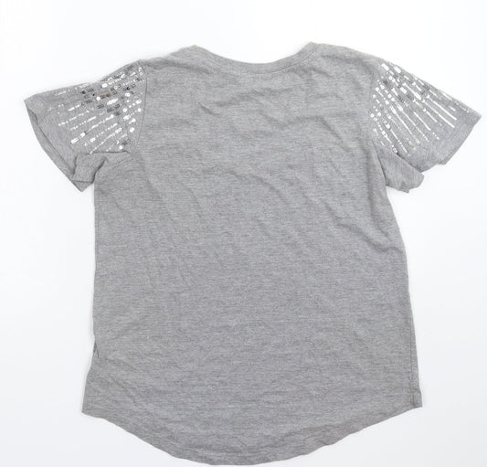 NEXT Womens Grey Basic T-Shirt Size 10