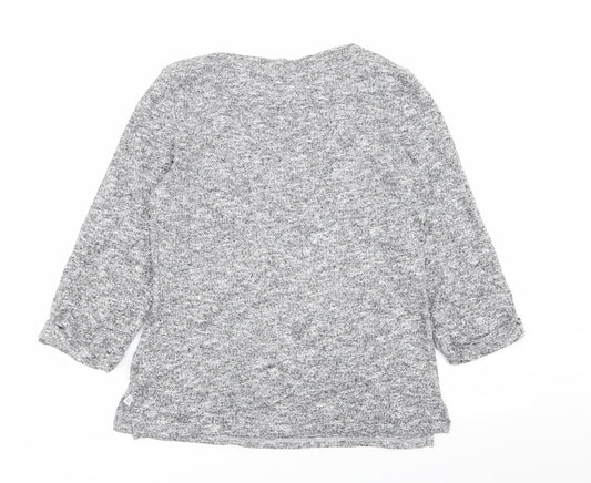 Dorothy Perkins Womens Grey Basic T-Shirt Size 12