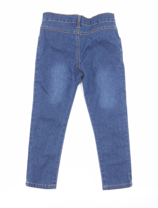 Preworn Girls Blue Skinny Jeans Size 8 Years