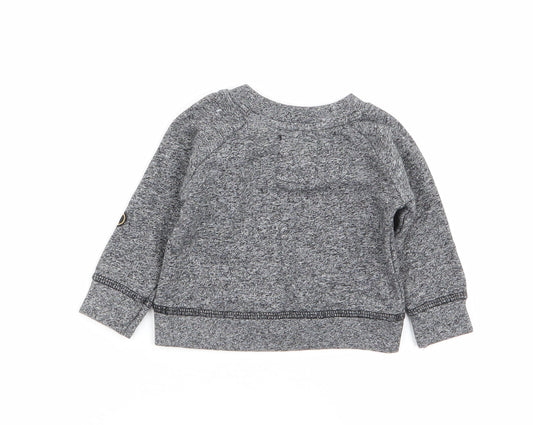 Batman Baby Grey Pullover Jumper Size 0-3 Months