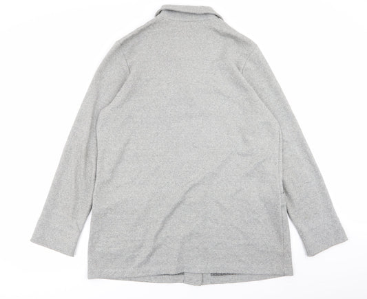 Preworn Womens Grey Overcoat Coat Size XL