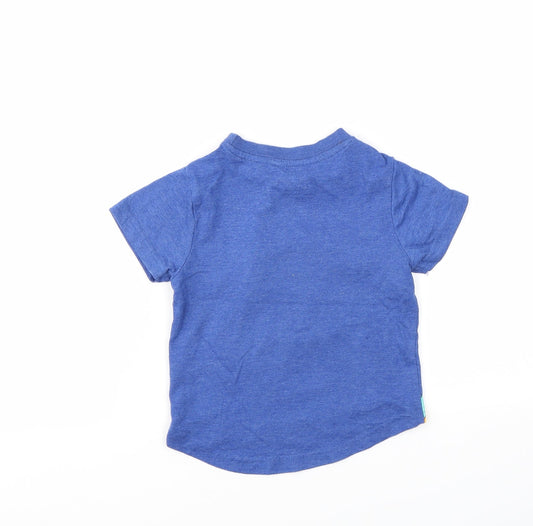 THE DUGGEE Boys Blue Animal Print Basic T-Shirt Size 2 Years