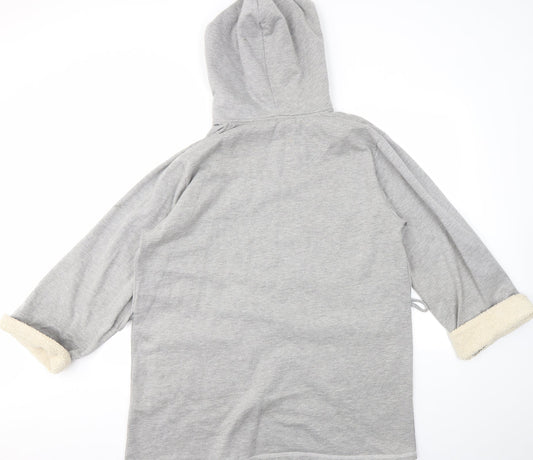 SECRET Womens Grey Jacket Coatigan Size L