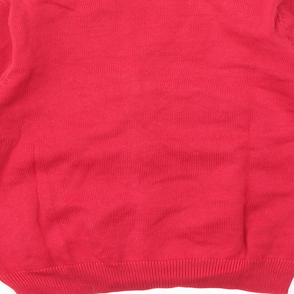 George Girls Red Cardigan Jumper Size 4-5 Years