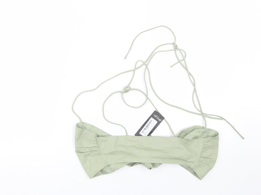Nasty Gal Womens Green Cropped Tank Size 6