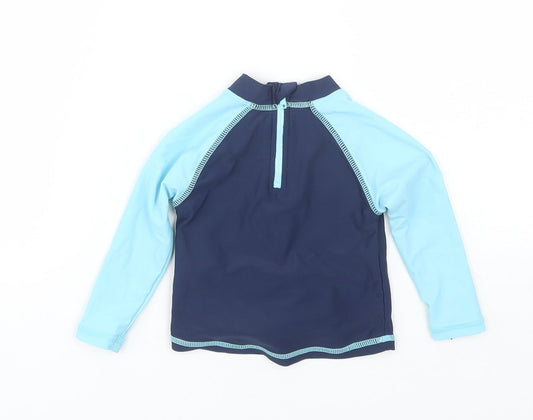 Rebel Boys Blue Jersey T-Shirt Size 6-9 Months - Swim Top