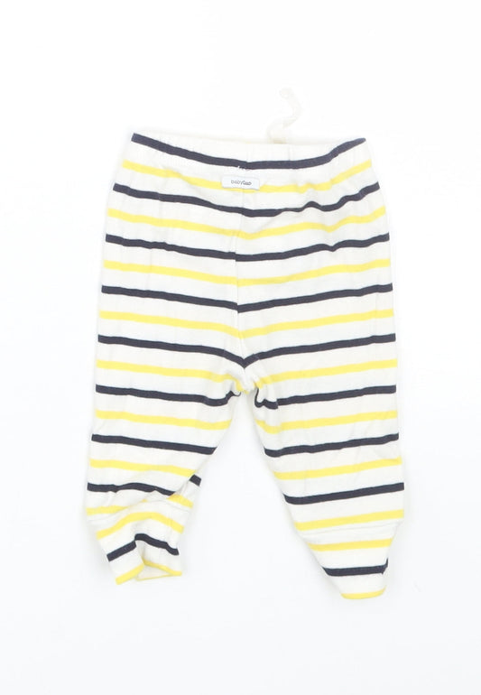 Gap Baby Multicoloured Striped Jogger Trousers Size 3-6 Months