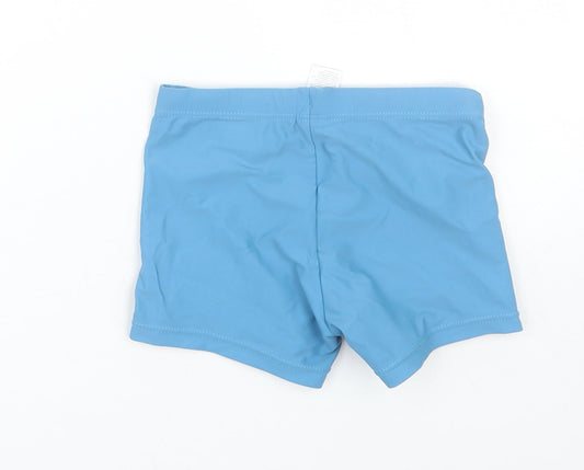 FC Barcelona Boys Blue Compression Shorts Size 6-7 Years - FC Barcelona