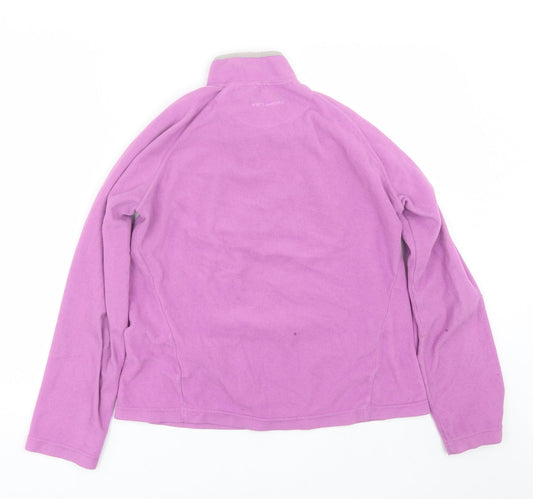 Rare Species Womens Purple Fleece Pullover Sweatshirt Size 14