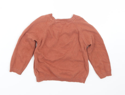 TU Baby Brown Pullover Jumper Size 12-18 Months - dinosaur