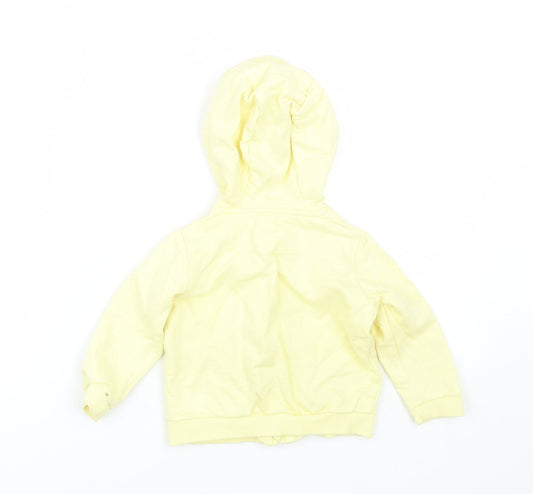 Lullaby Girls Yellow Full Zip Jumper Size 9-12 Months
