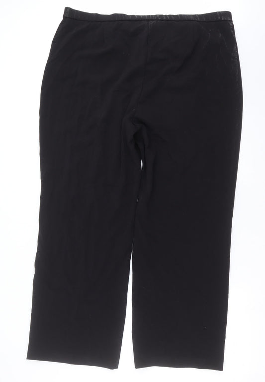 Magi Mens Black Trousers Size 26 L31 in