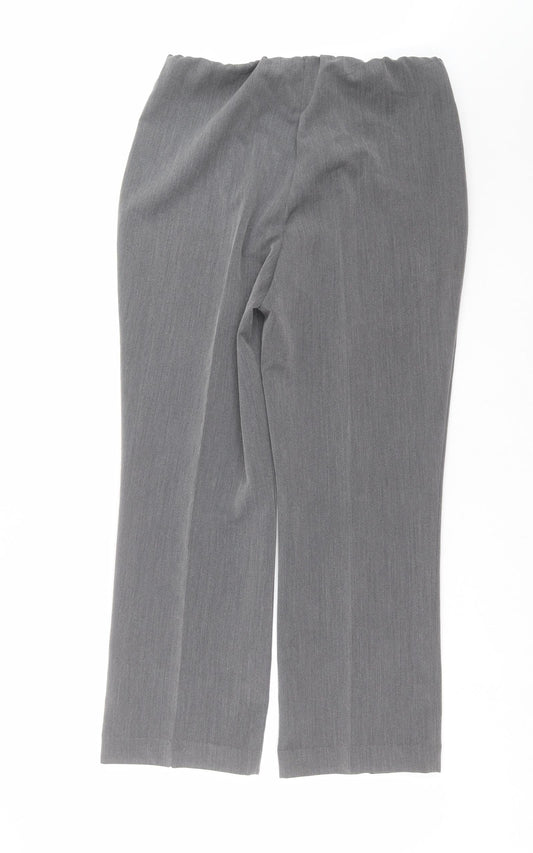 Preworn Womens Grey Trousers Size 12 L28 in