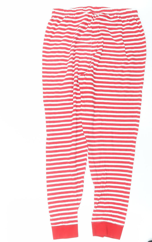 Preworn Womens Red Striped Pyjama Pants Size 12