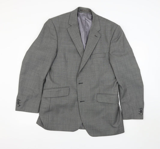 flintoff Mens Grey Jacket Blazer Size 40