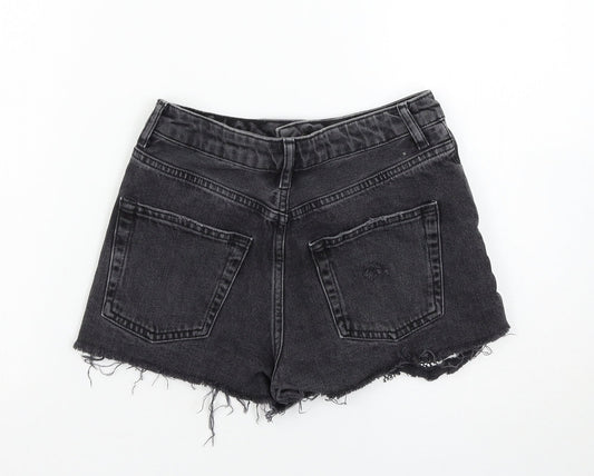 Topshop Womens Black Mom Shorts Size 8