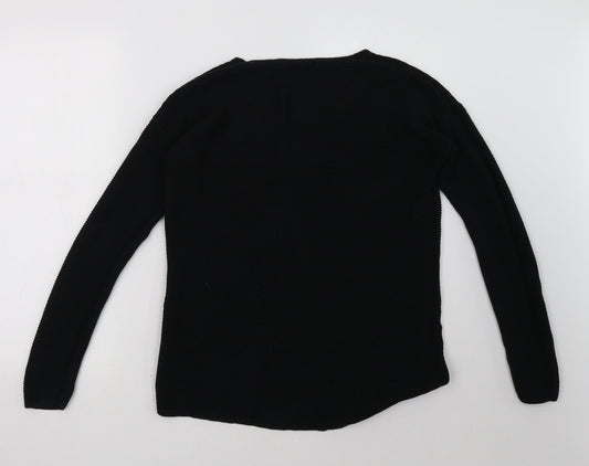 TOM TAILOR Womens Black Pullover Sweatshirt Size S