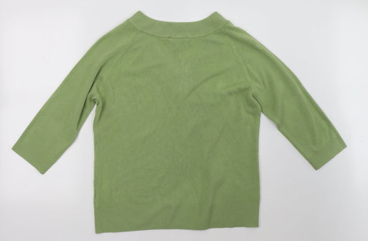 Key West Womens Green Pullover Sweatshirt Size L