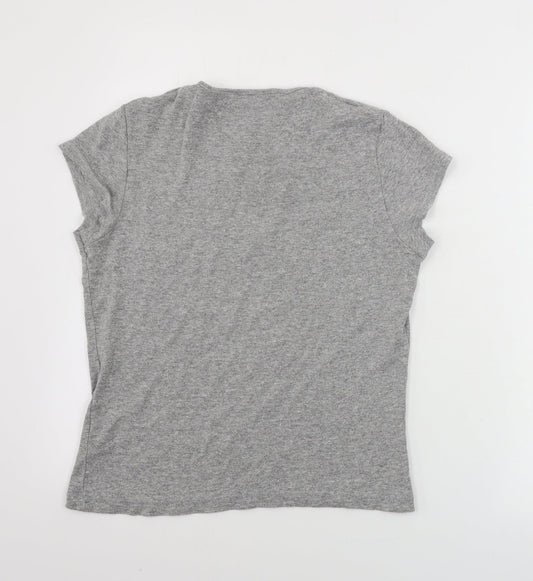 Dorothy Perkins Womens Grey Basic T-Shirt Size 12