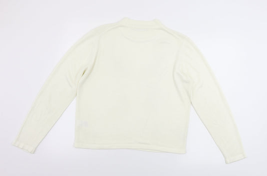 Marks and Spencer Womens Ivory Pullover Jumper Size 14