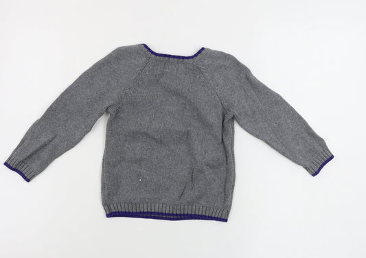 Sami & Jo Boys Grey Pullover Jumper Size 2 Years