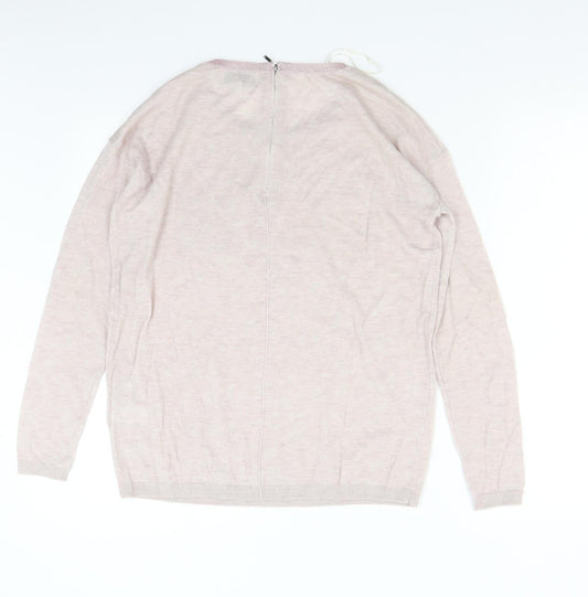 NEXT Womens Pink Knit Pullover Jumper Size 8