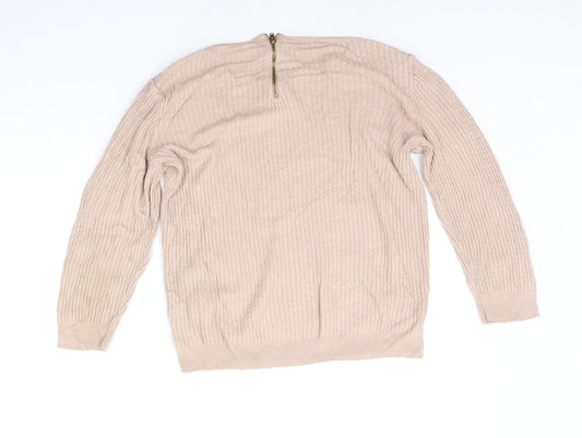 Dorothy Perkins Womens Beige Pullover Jumper Size 10