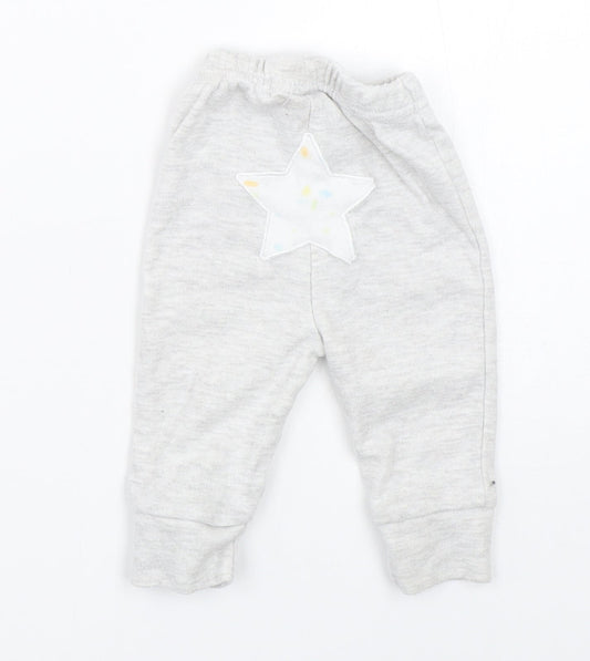 Rene Rafe Boys Grey Jogger Trousers Size 3-6 Months