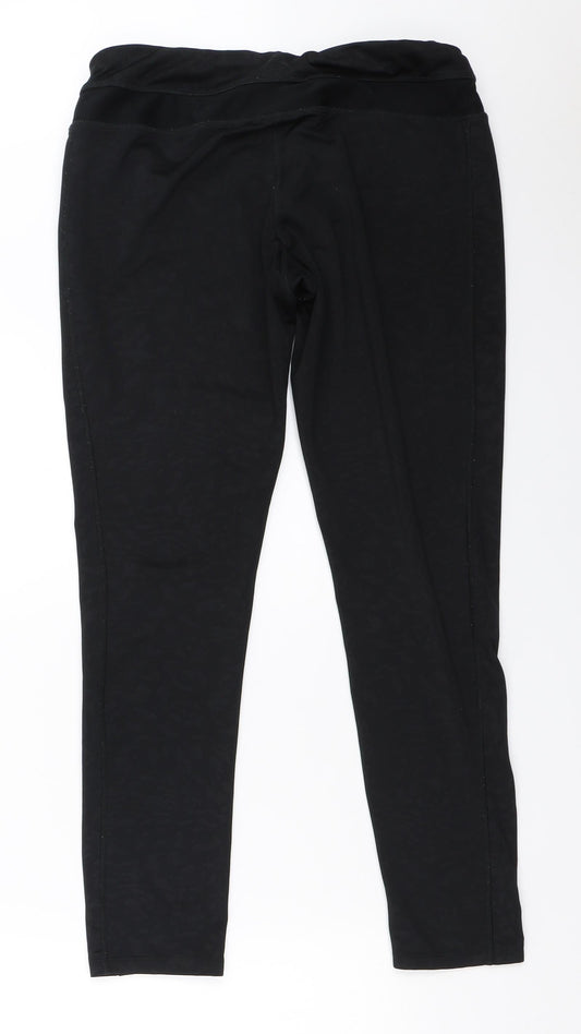 Preworn Womens Black Capri Leggings Size M L25.5 in