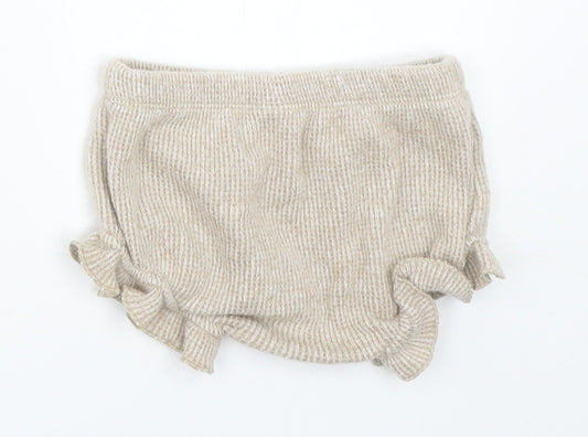 George Girls Beige Cropped Trousers Size 3-6 Months