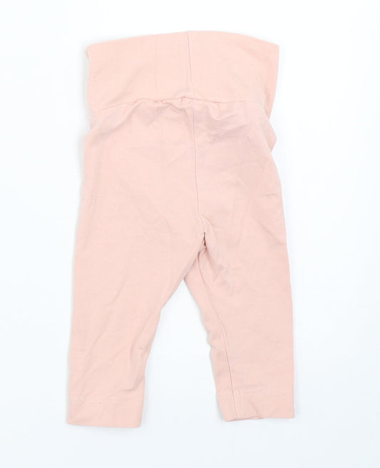 H&M Girls Pink Capri Trousers Size 3-6 Months