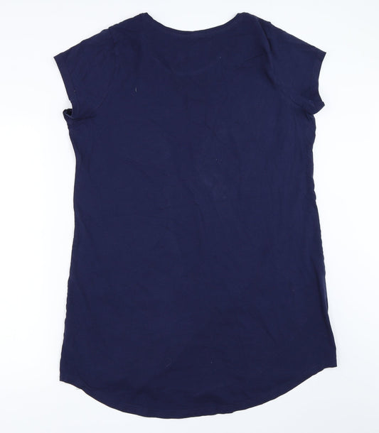 George Womens Blue Solid Top Dress Size 16