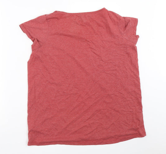 NEXT Womens Red Solid Top Pyjama Top Size 14