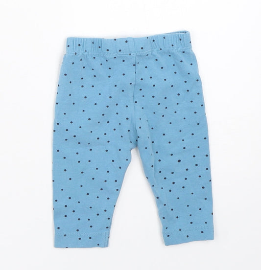 John Lewis Girls Blue Capri Leggings Size 0-3 Months