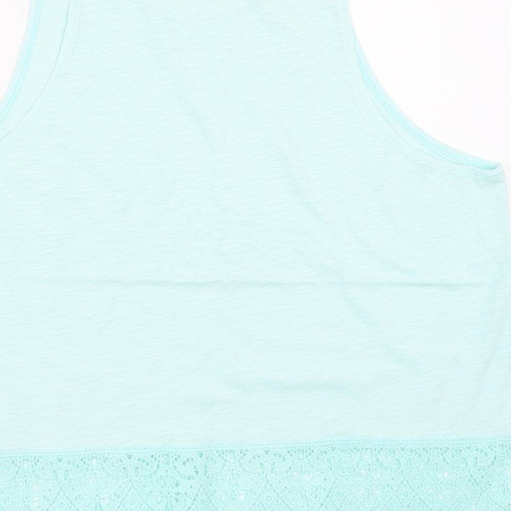 New Look Womens Green Basic Tank Size 12