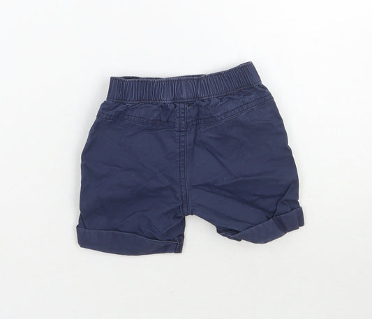George Boys Blue Cargo Trousers Size 3-6 Months - Disney