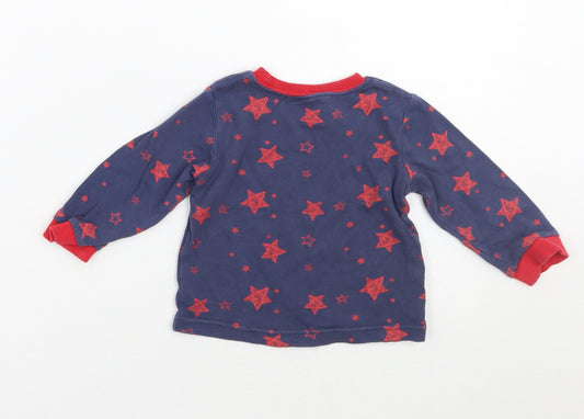 George Boys Blue Geometric Basic T-Shirt Size 9-12 Months