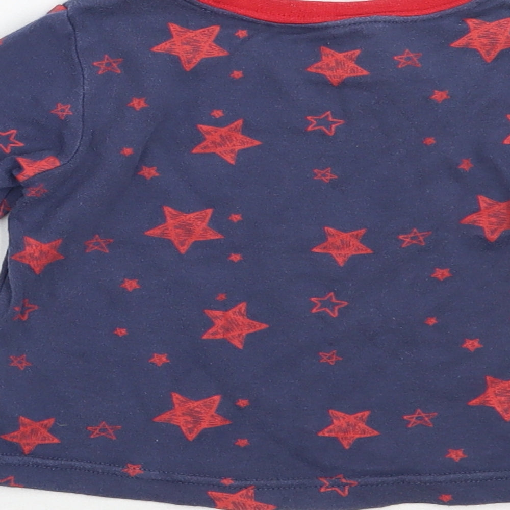 George Boys Blue Geometric Basic T-Shirt Size 9-12 Months