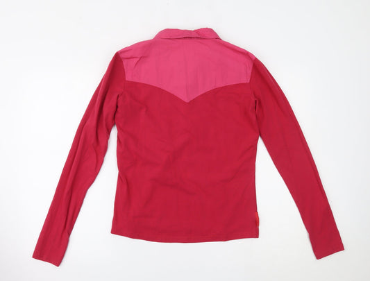 stone deek Womens Pink Basic Polo Size M