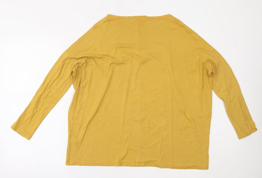 Apricot Womens Yellow Basic Blouse Size 10