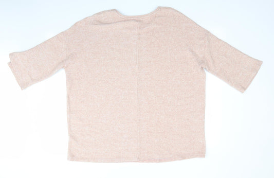 Papaya Curve Womens Orange Pullover Jumper Size 18 - Soft Feel Peach